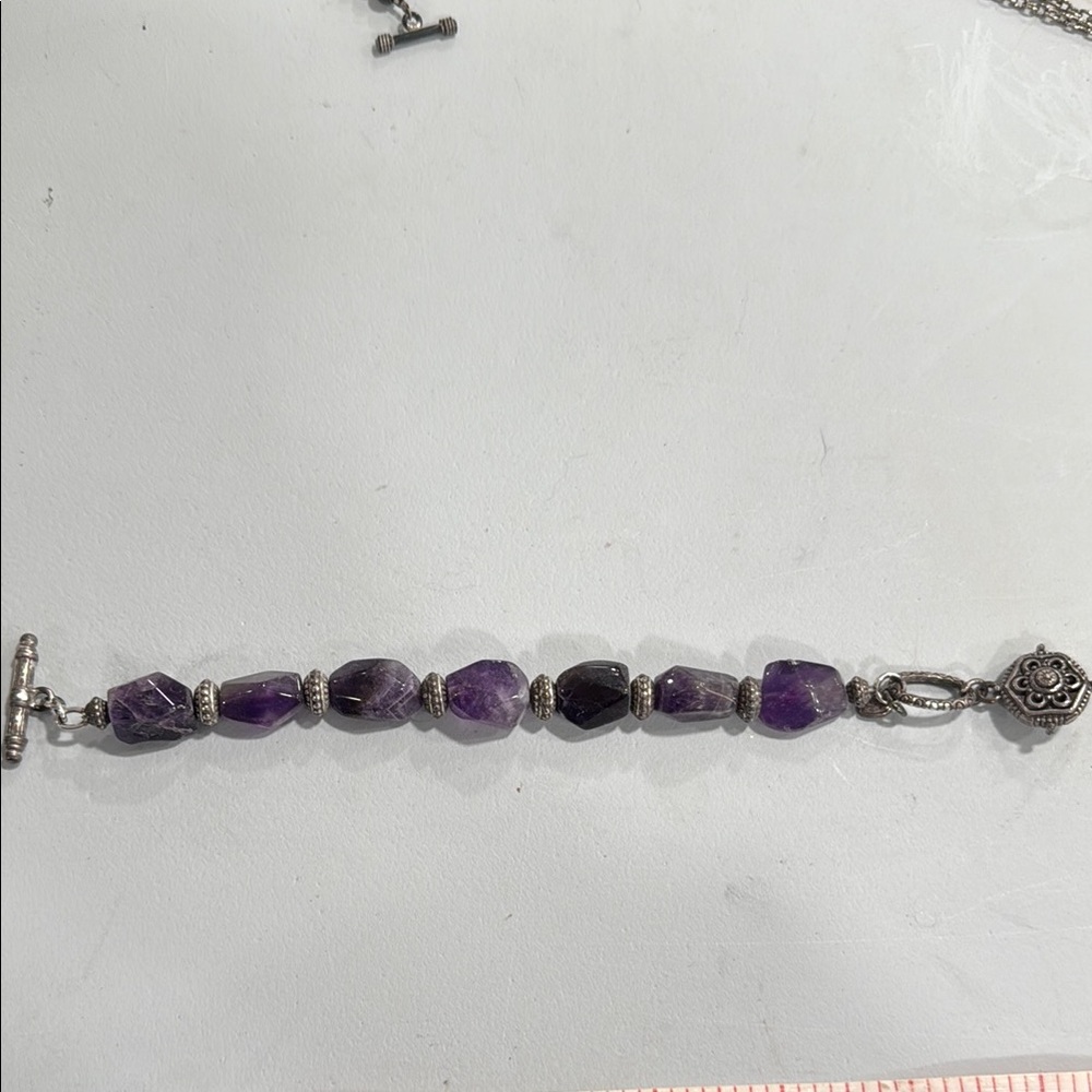 Purple Beaded Bracelet